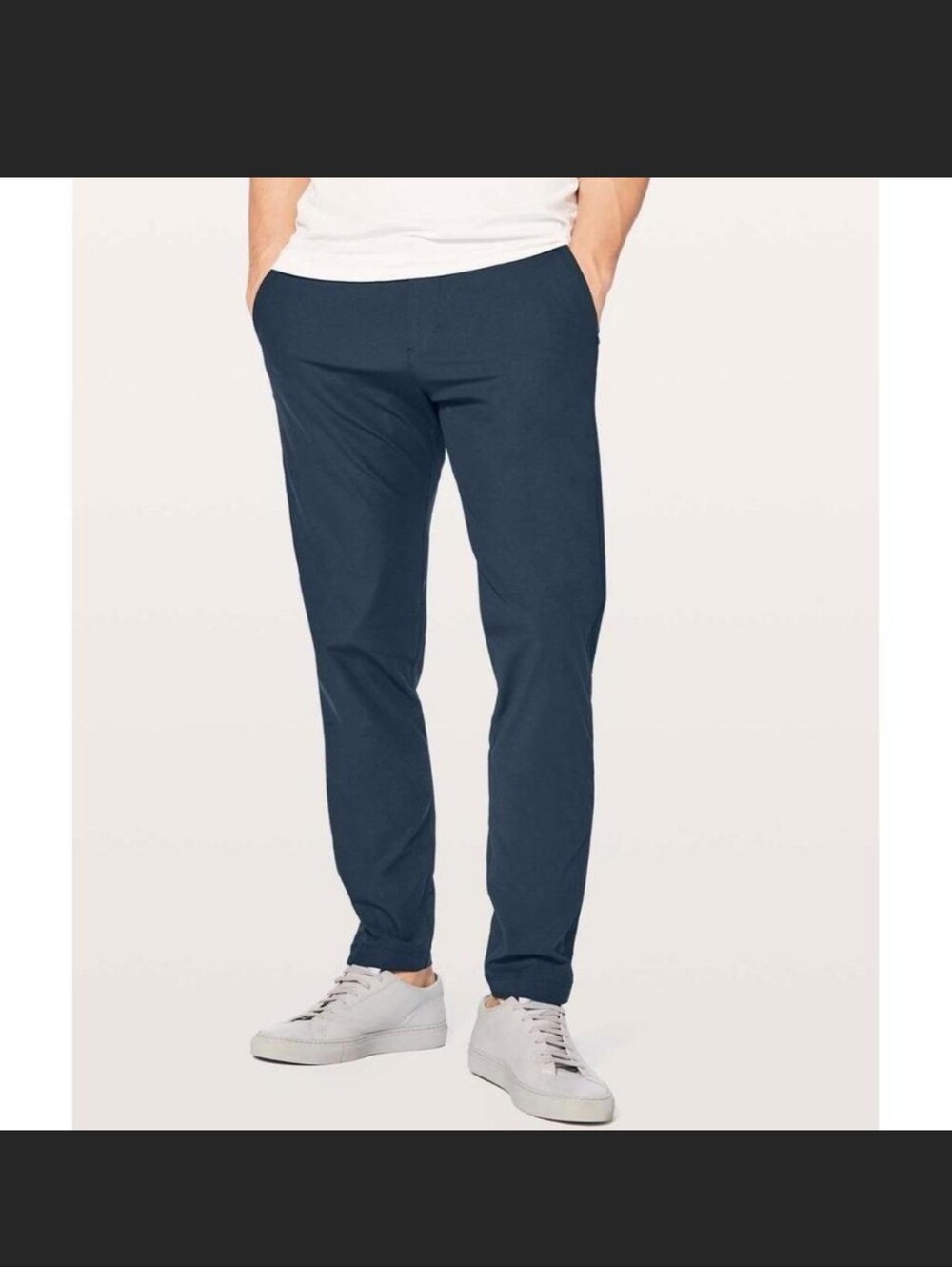 Lululemon Classic Commission Pant Men 34x32 Navy Chino Performance Lightweight